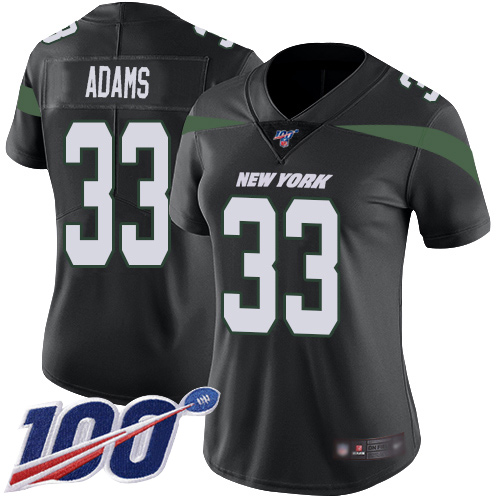 New York Jets Limited Black Women Jamal Adams Alternate Jersey NFL Football #33 100th Season Vapor Untouchable->women nfl jersey->Women Jersey